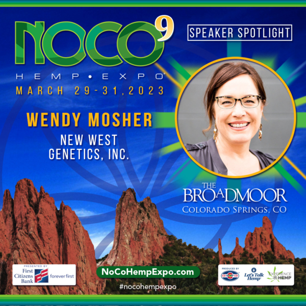New West Genetics' CEO, Wendy Mosher speaks at NOCO 9.