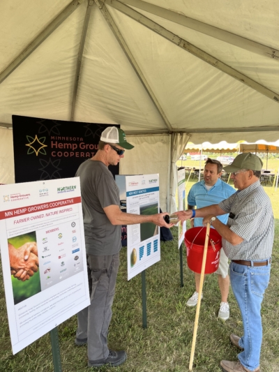 John McKay promotes NWG hemp genetics at Minnesota Farmfest
